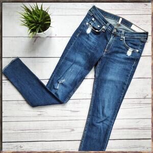 RAG & BONE Skinny La Paz Super Distressed Jeans 27